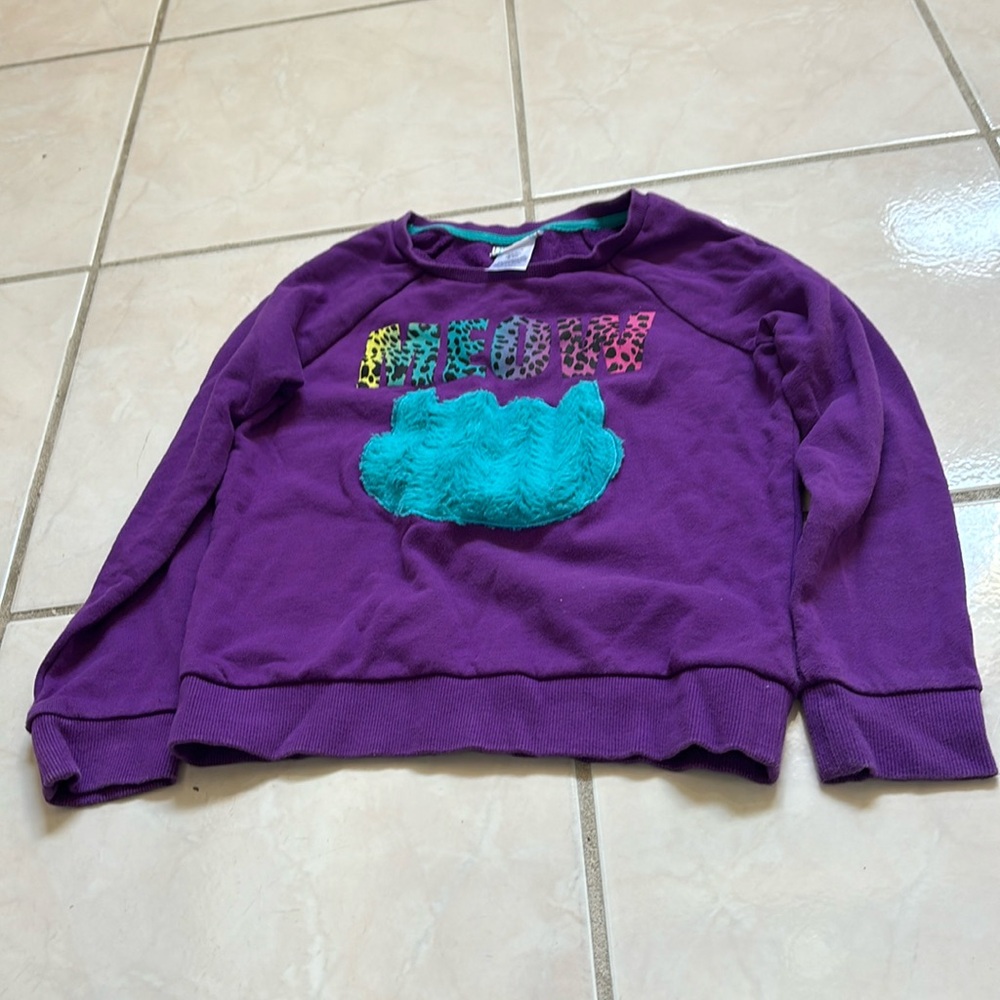 Purple Kids Shirt with Teal Design